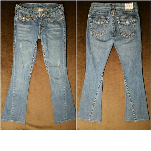 True Religion 💎"JOEY BIG T"💎 Like NEW!! 27 Flare - Picture 6 of 8